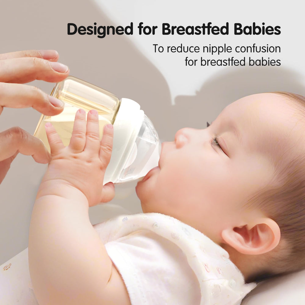 Aynmer Natural Flow staged-flow nipple covers SS to L range for growing babies
