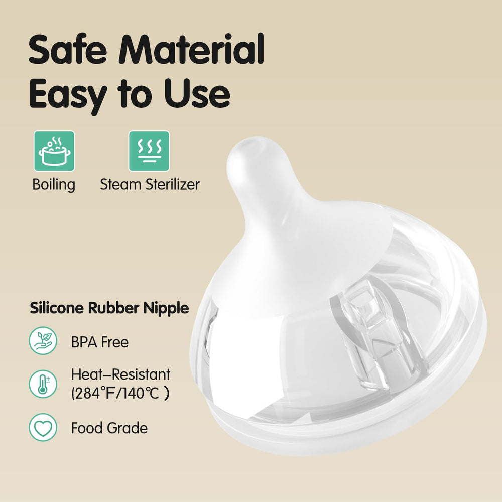 Aynmer Natural Flow ultra-soft silicone nipple gentle on gums and mouth