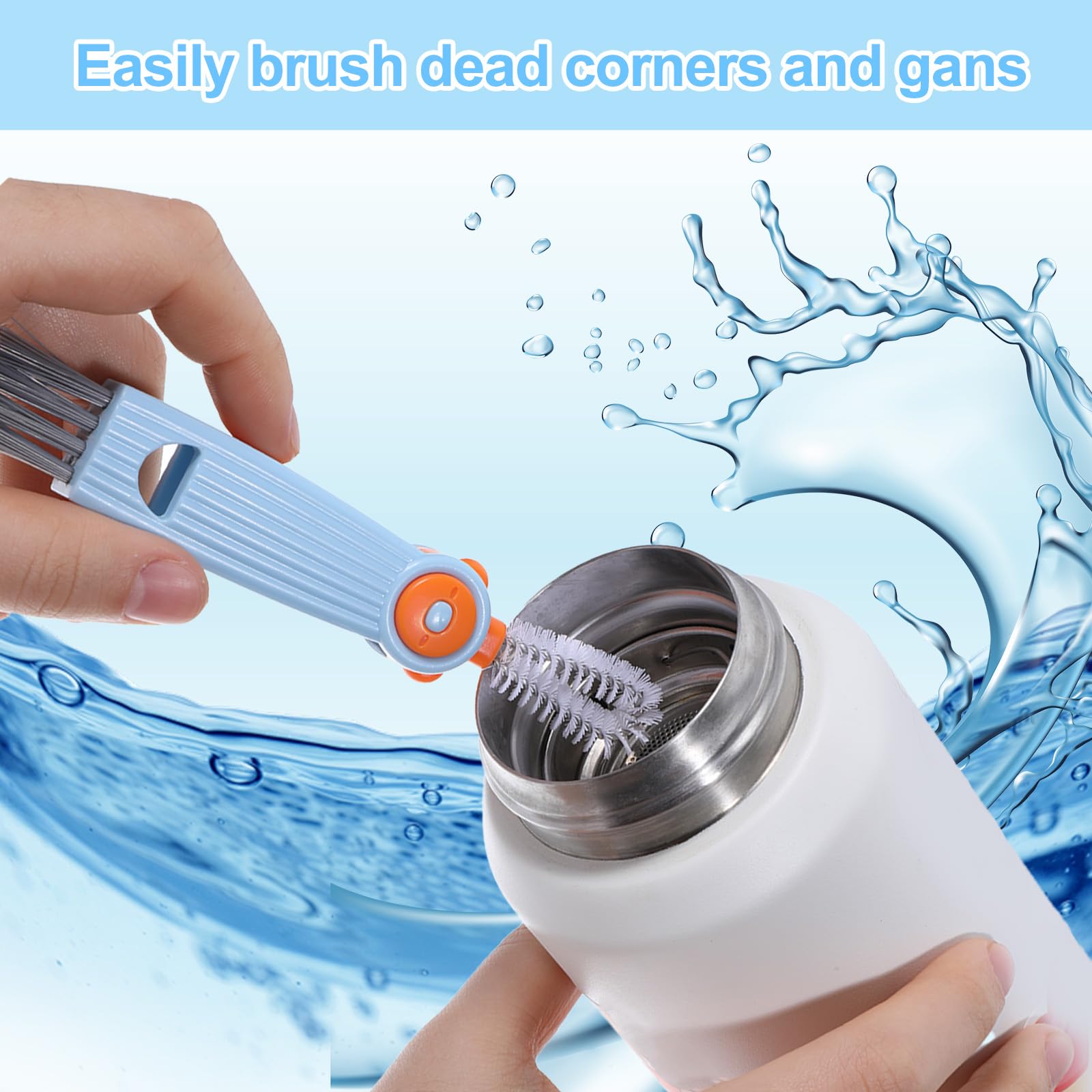 Azefnuhk cup-lid cleaning-in-action highlights travel-friendly design.