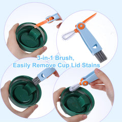Azefnuhk straw brush crevice-cleaner targets narrow spaces for thorough cleaning.