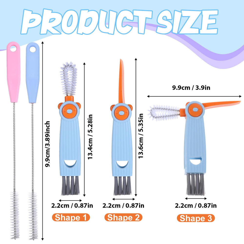 Azefnuhk straw brush rim-cleaner reaches tight edges for stubborn stains.