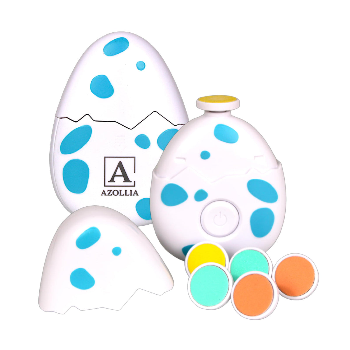 AZOLLIA baby nail trimmer with blue handle for gentle newborn grooming.