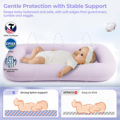 Azopesy breathable waffle fabric supports year-round comfort for babies.