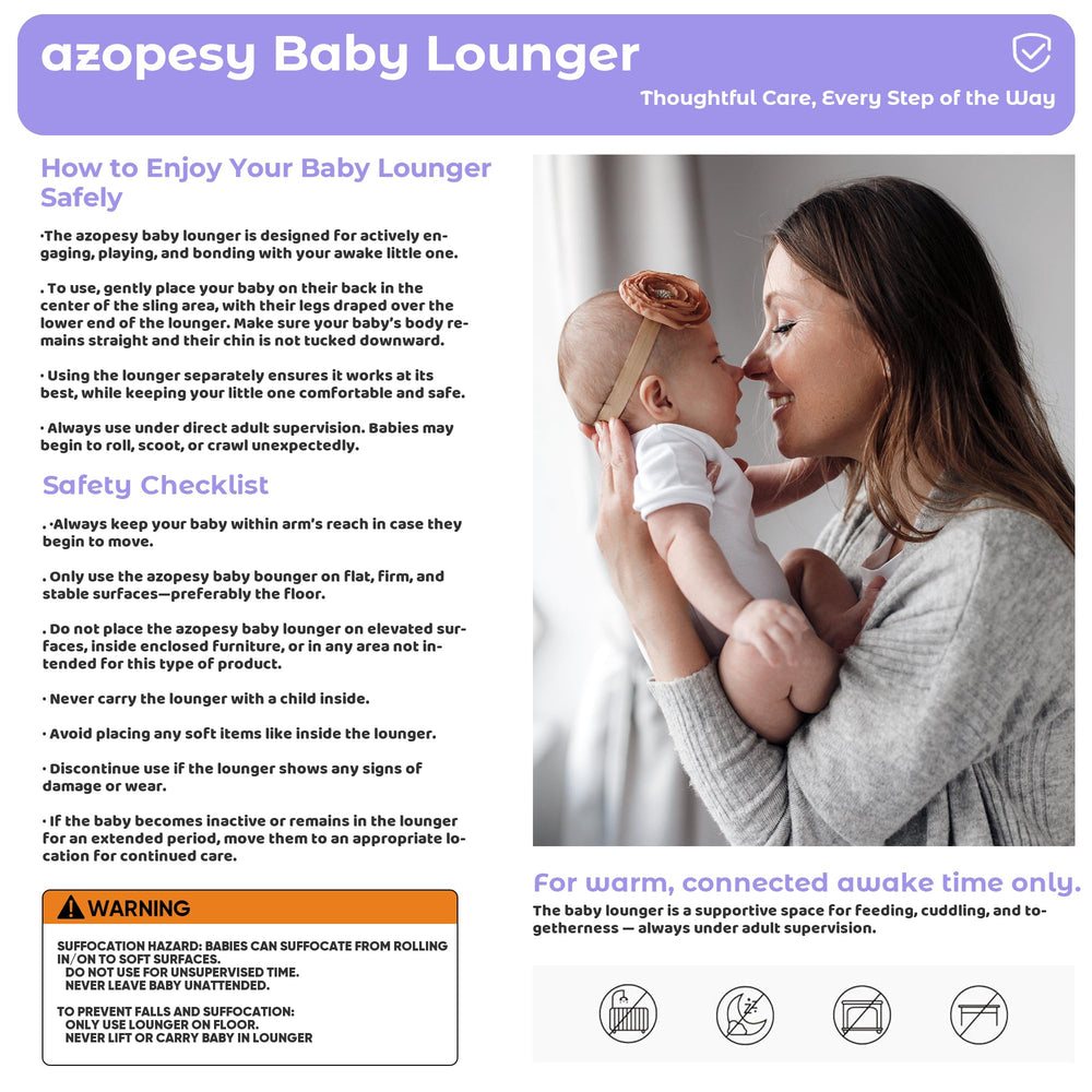 Azopesy pink nursery-ready lounger for new parents.