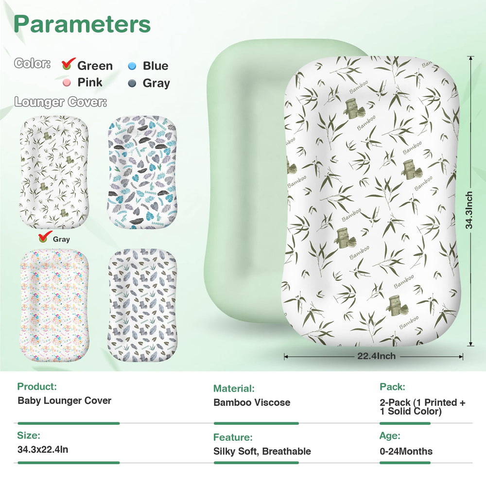 Azopesy green cover adds a soothing, modern nursery look.