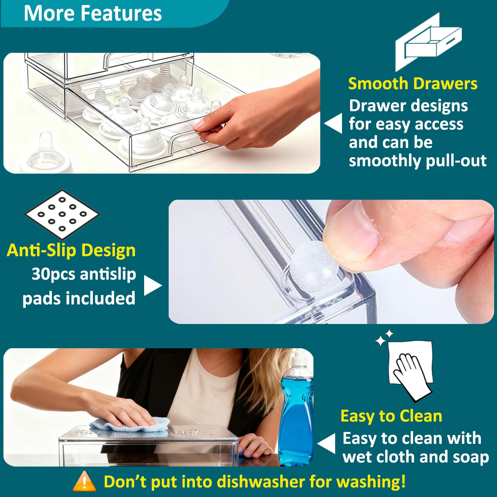 Azorteja multi-purpose storage applying to vanity or bathroom organization