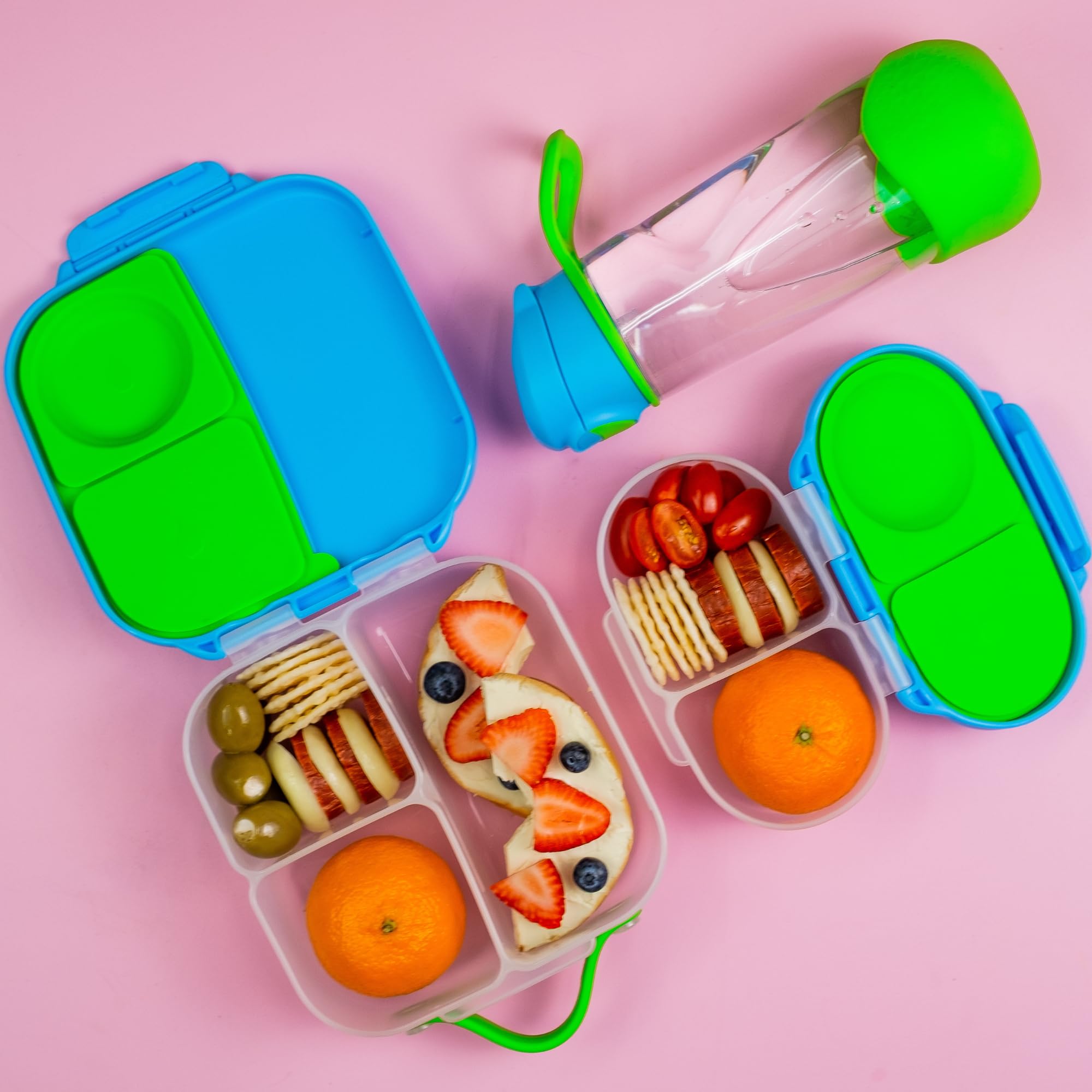 b.box top-rack dishwasher safe design simplifies cleaning after activities.