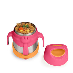 b.box insulated food jar in stainless steel construction keeps meals fresh on the go