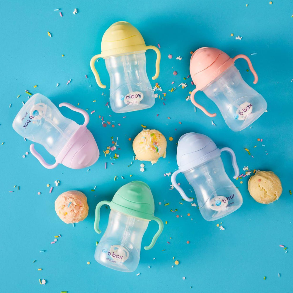 B.Box sippy cup in Blush adds friendly color to mealtime