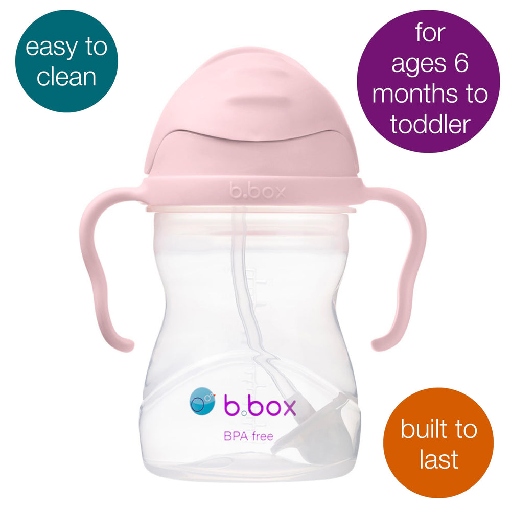 B.Box sippy cup has easy-grip handles for little hands
