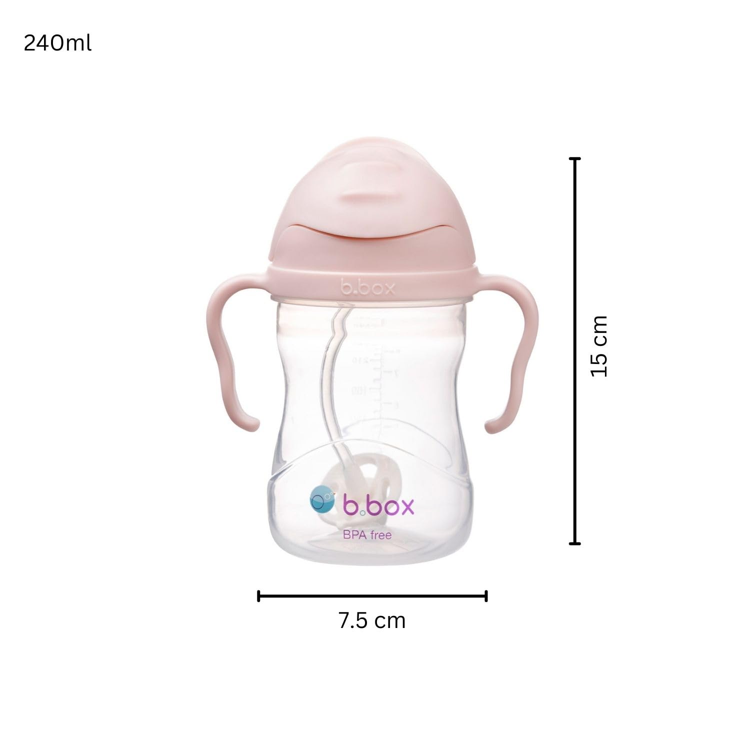 B.Box sippy cup features a flip-top lid for on-the-go cleanliness