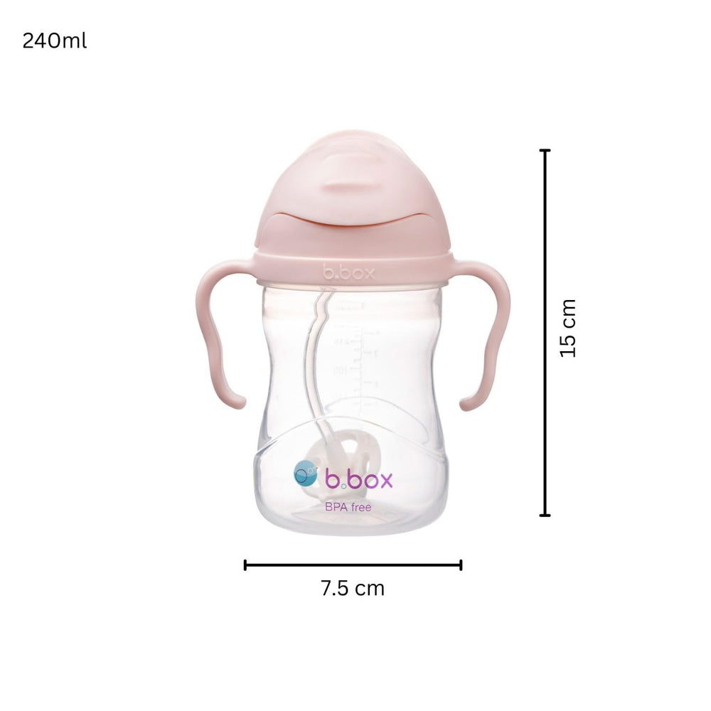 B.Box sippy cup features a flip-top lid for on-the-go cleanliness