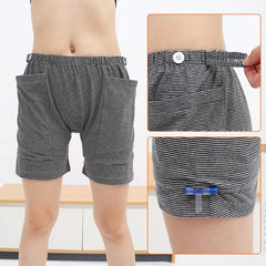 Baatogoo catheter underwear front view highlights practical pocket layout.