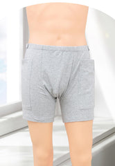 Baatogoo Nephrostomy Underwear side view highlighting discreet side pockets.