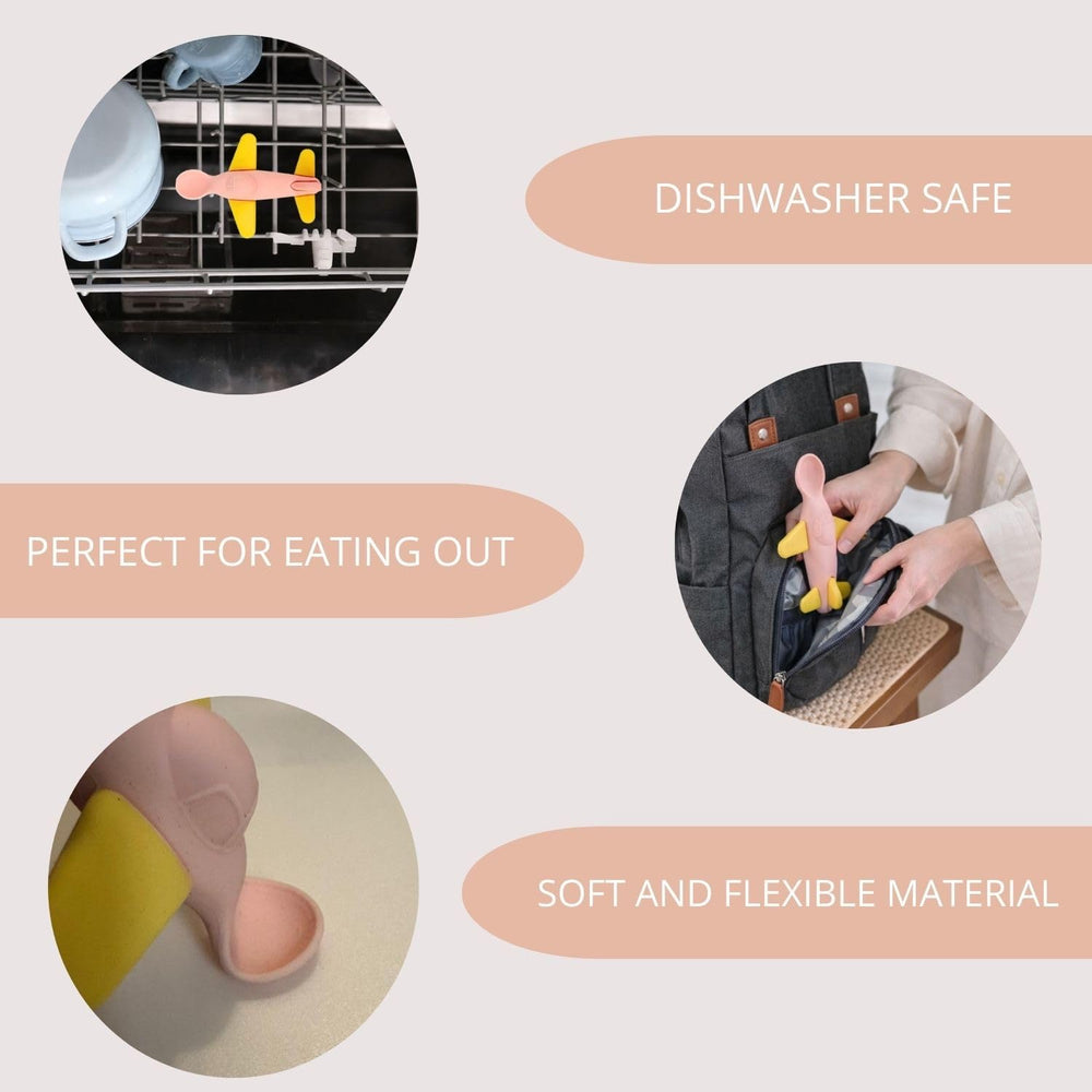 Babakal SkyFeeder ergonomic design fits small hands for easier feeding guidance.