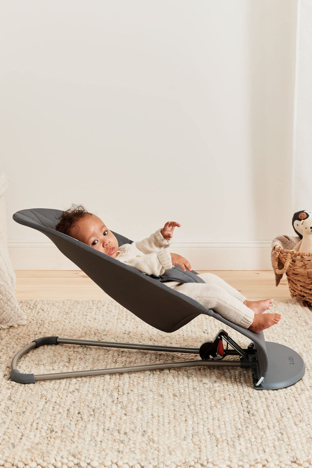 2-in-1 design converts to a toddler chair for growing comfort.