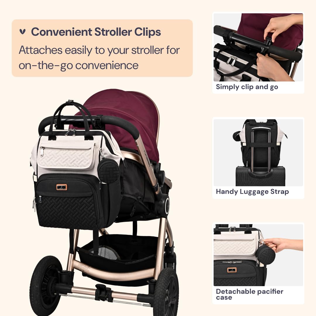 Wipe pocket keeps essentials within quick reach.