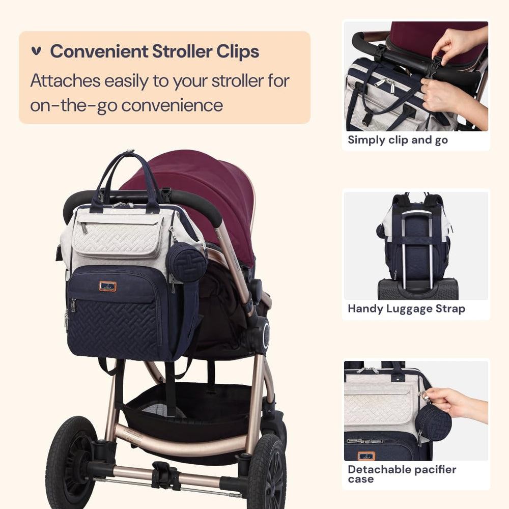 BabbleRoo durable tear-resistant fabric in stone gray blue for long-lasting outdoor use.