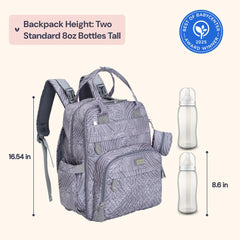 BabbleRoo bag interior showing 19 pockets and two large compartments