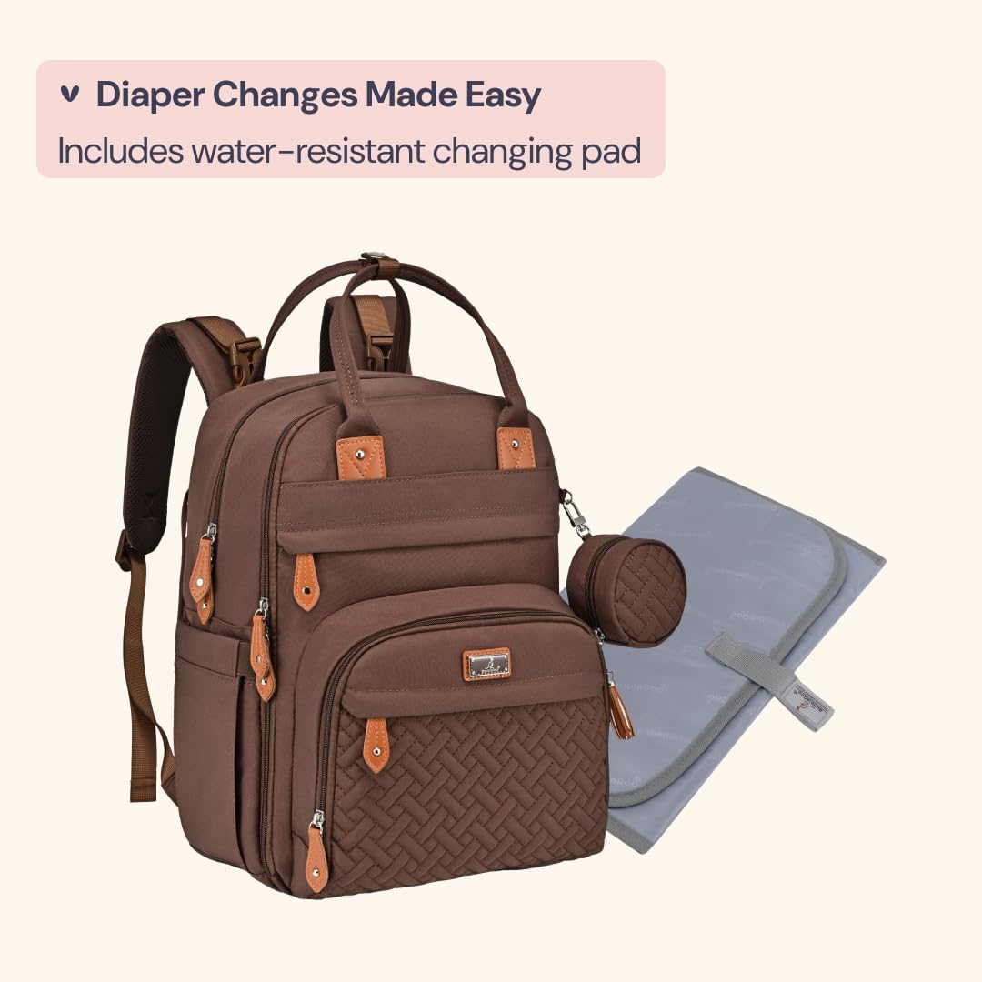 BabbleRoo detachable pacifier case attached to the bag