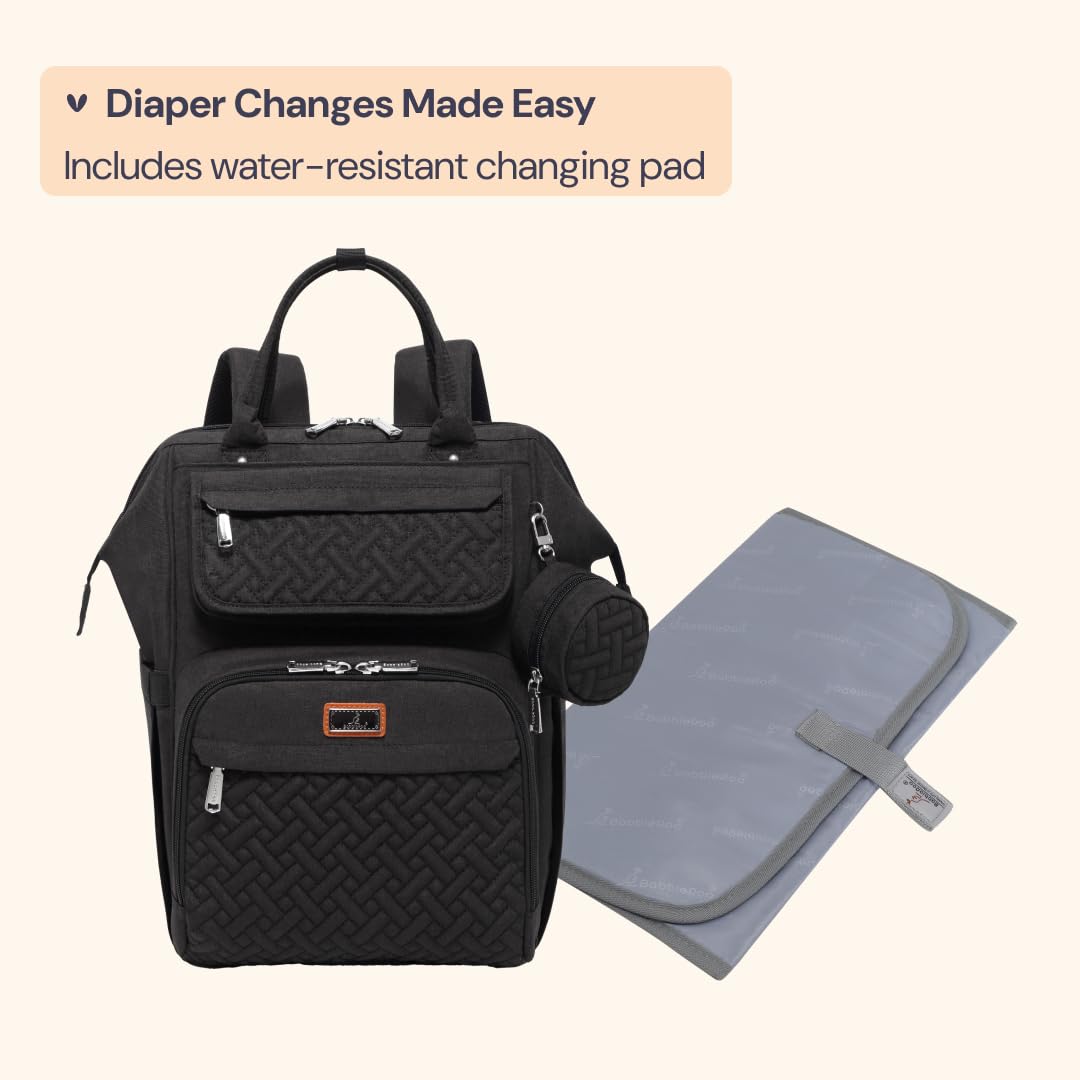 Detachable BabbleRoo pacifier case for quick access and organization.