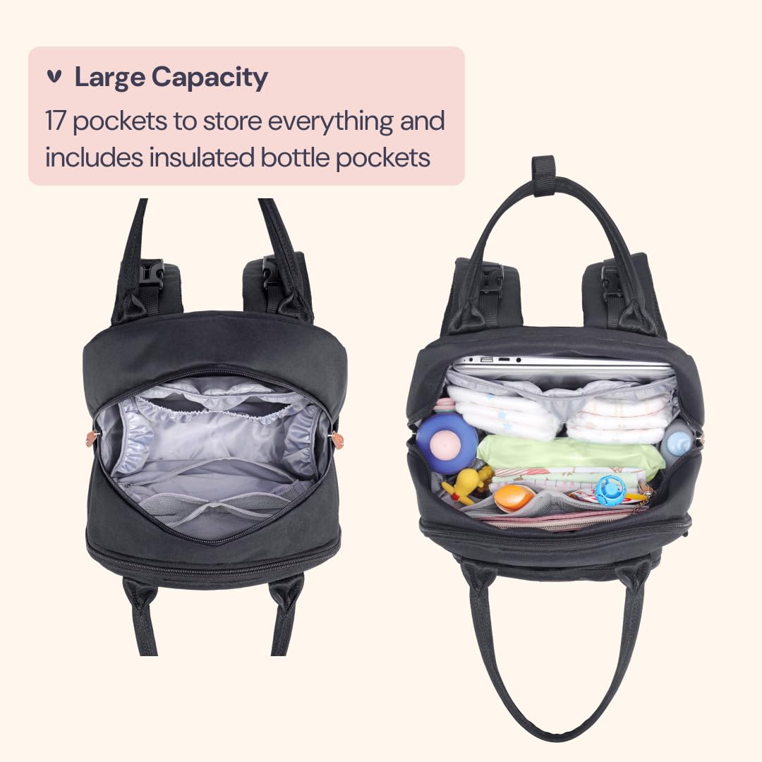BabbleRoo changing pad neatly folded inside for on the go changes