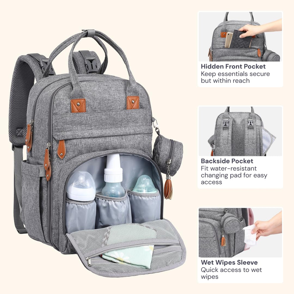 BabbleRoo detachable pacifier case for quick access while traveling.