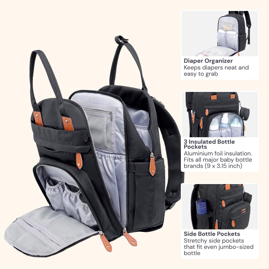 BabbleRoo stroller straps attached for hands‑free transport
