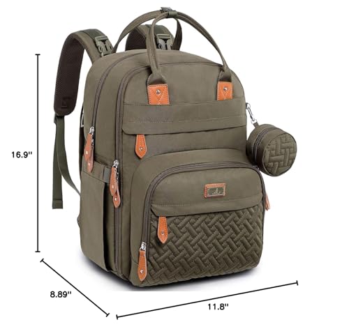BabbleRoo diaper bag backpack water-resistant fabric withstands daily travel