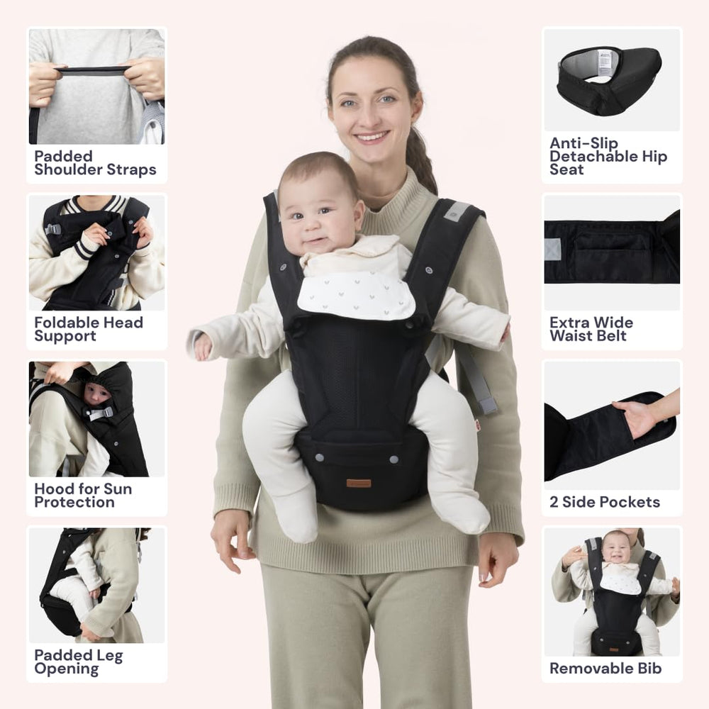BabbleRoo Grow Carrier back carry for hands-free mobility