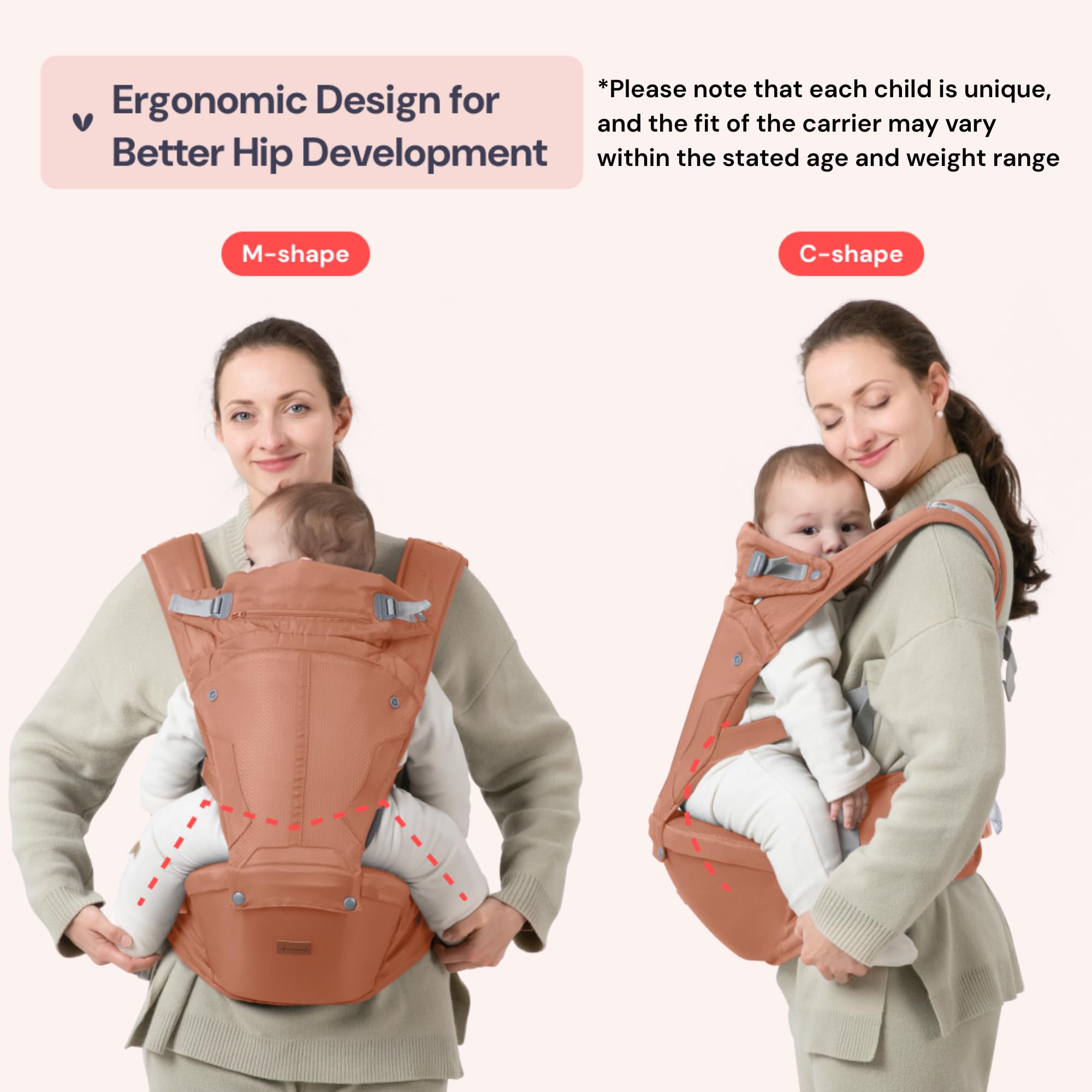 BabbleRoo Grow Carrier front-carry setup for quick, hands-free errands
