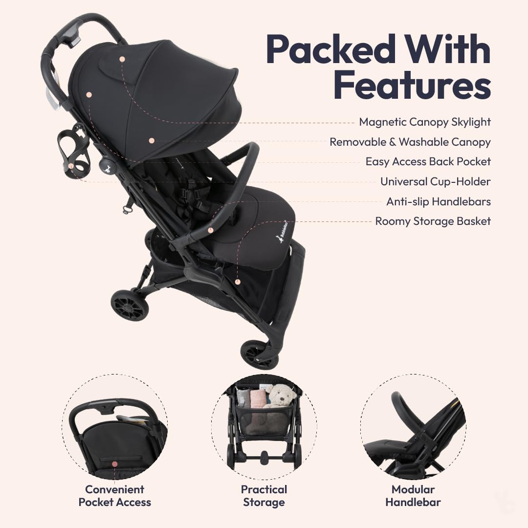 BabbleRoo Hoplite alloy frame provides a sturdy lightweight frame.