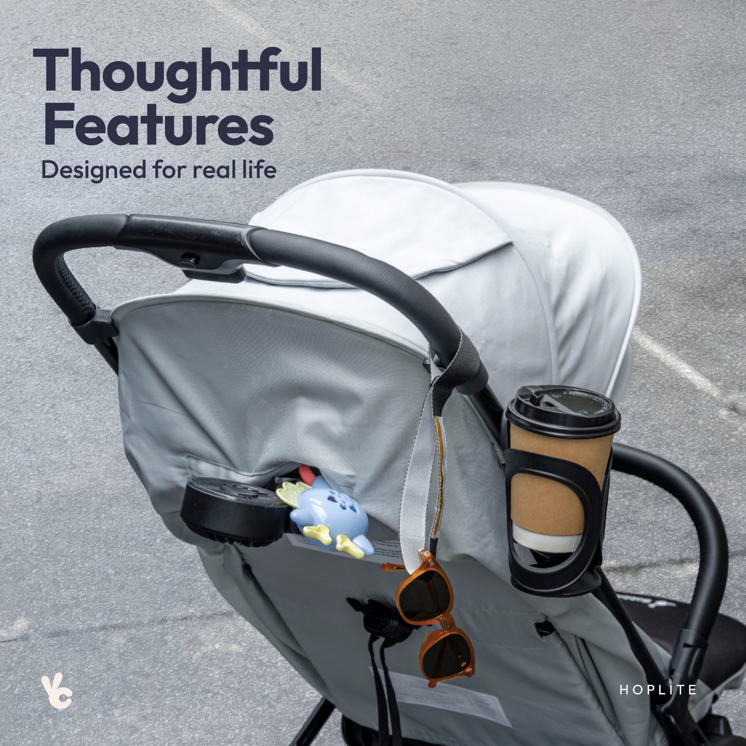 BabbleRoo Hoplite alloy frame combines lightweight design with strength.