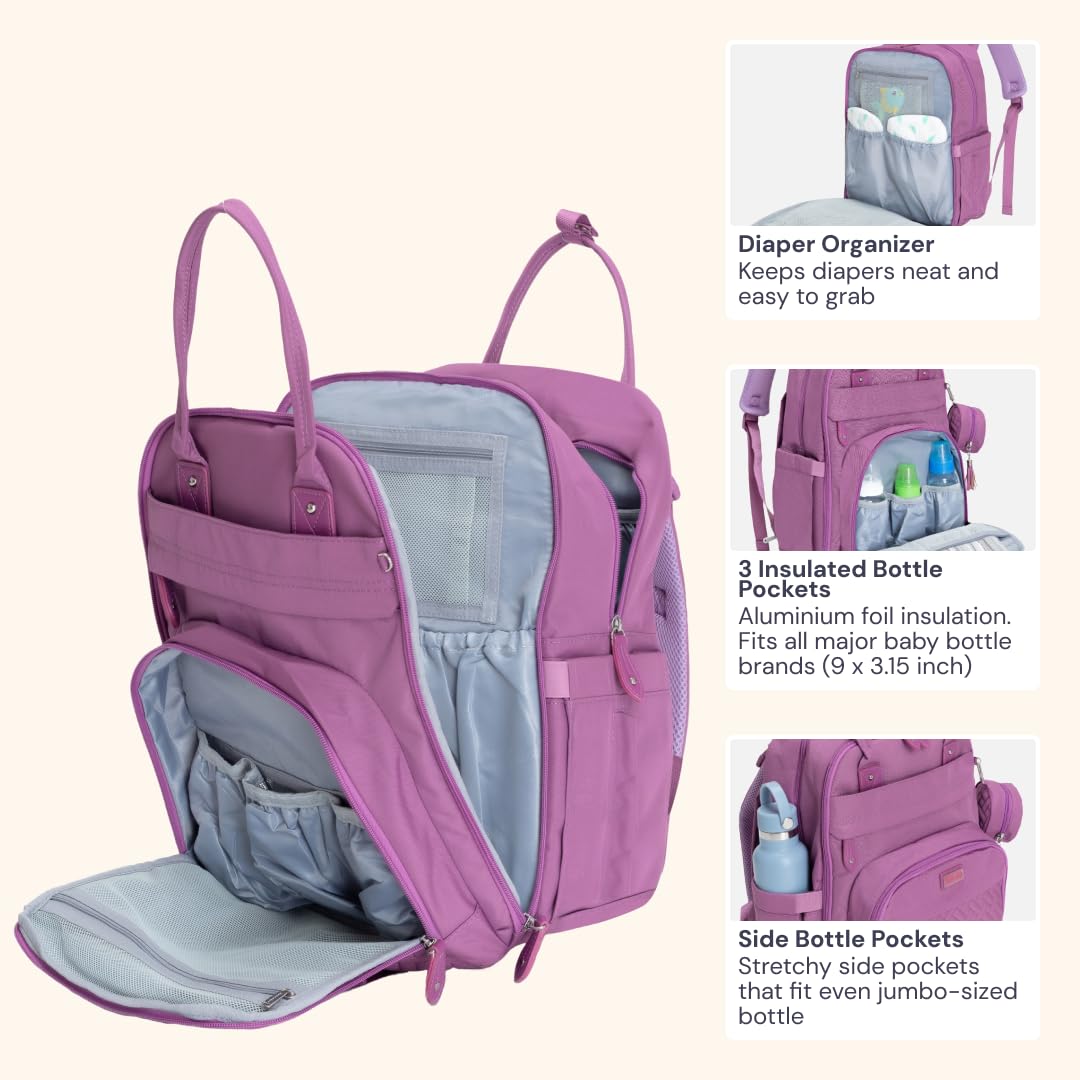 BabbleRoo laptop pocket fits up to fifteen-point-six-inch laptops for portable work.