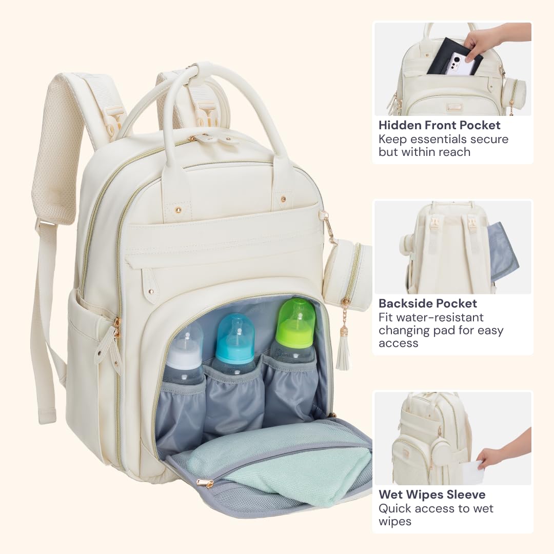 BabbleRoo laptop compartment fits up to 15.6 inches.