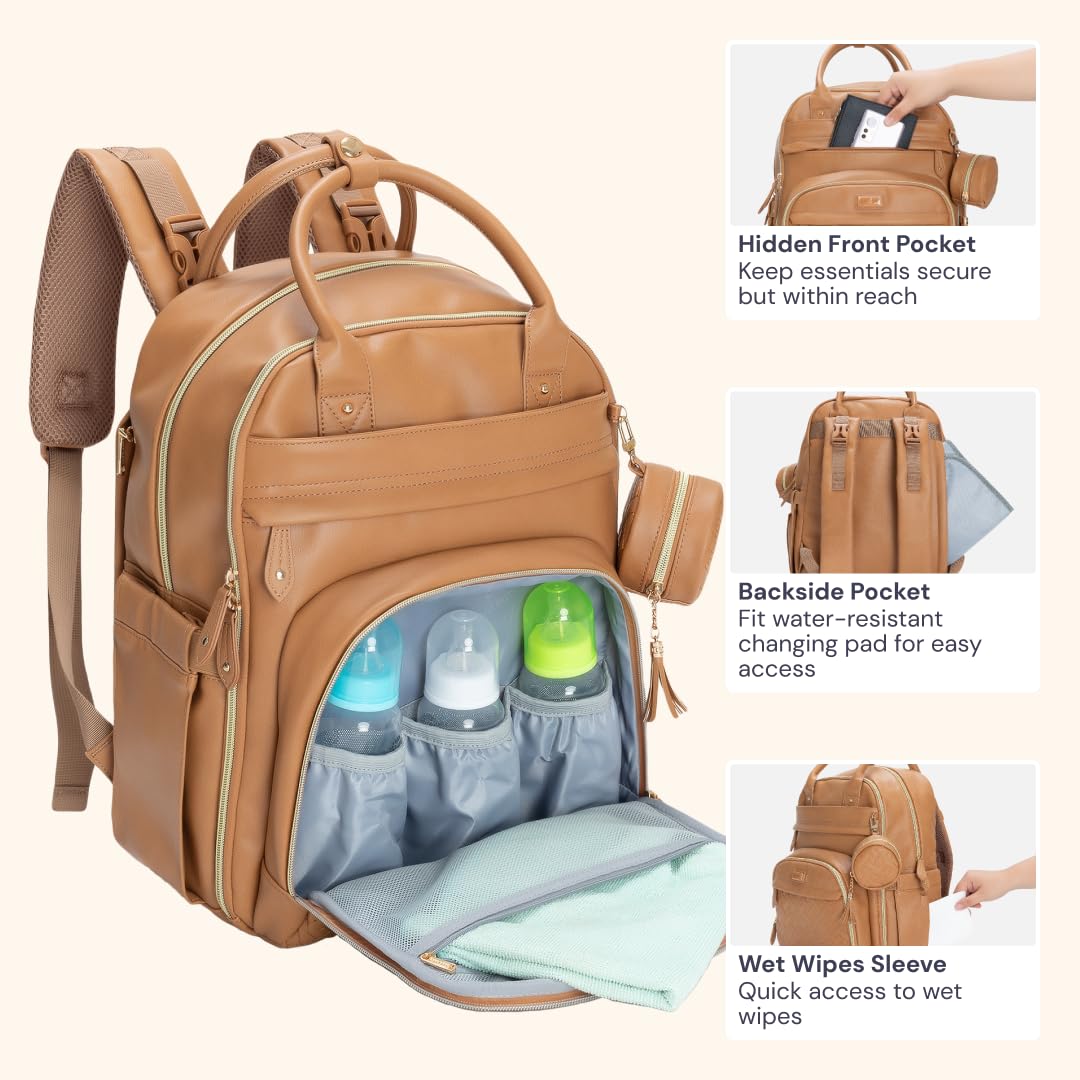 Padded back panel and ergonomic straps for comfortable carrying