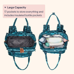 BabbleRoo stroller clips attached for hands-free travel