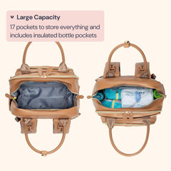 Stroller straps secure the bag while you stroll