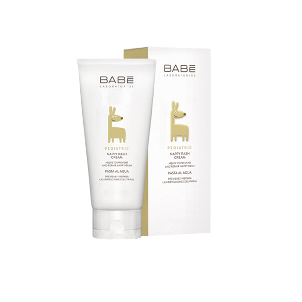 Babé Pediatric Nappy Cream tube offers gentle protection for baby's delicate skin during diaper changes.