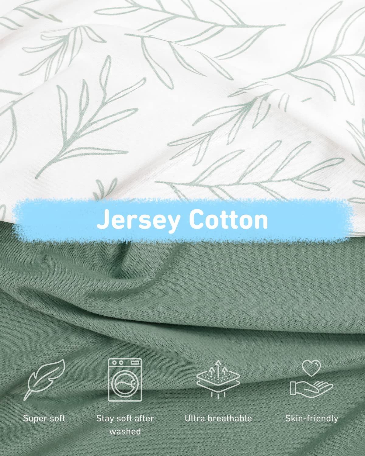 Babebay 2-pack crib sheets for easy swaps and quick laundry days.