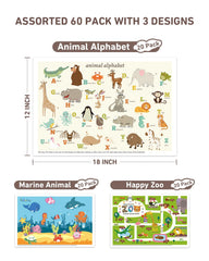 Babebay alphabet-design placemats adding learning fun during meals