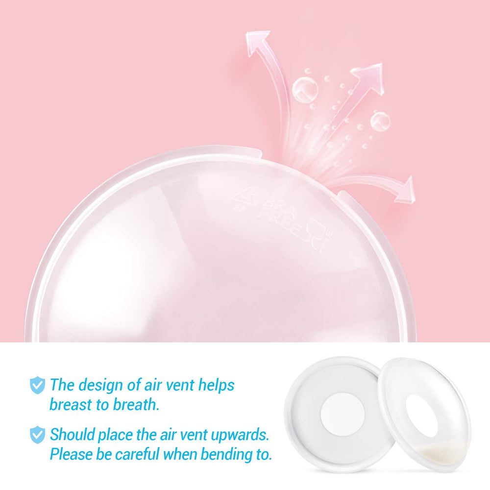 Babebay Breast Shells BPA-free silicone, skin-friendly and gentle.