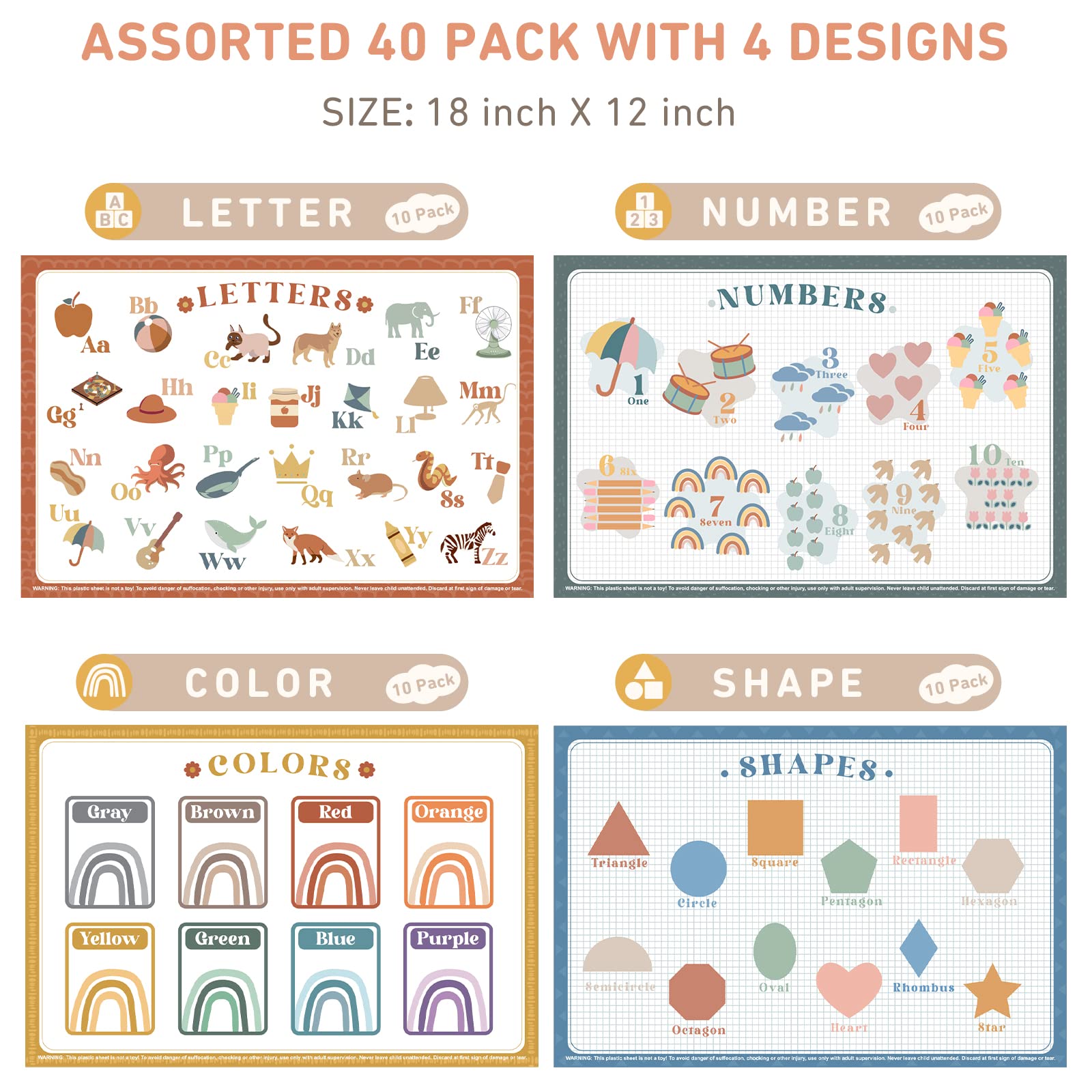 Babebay placemats with adhesive backing stay in place.