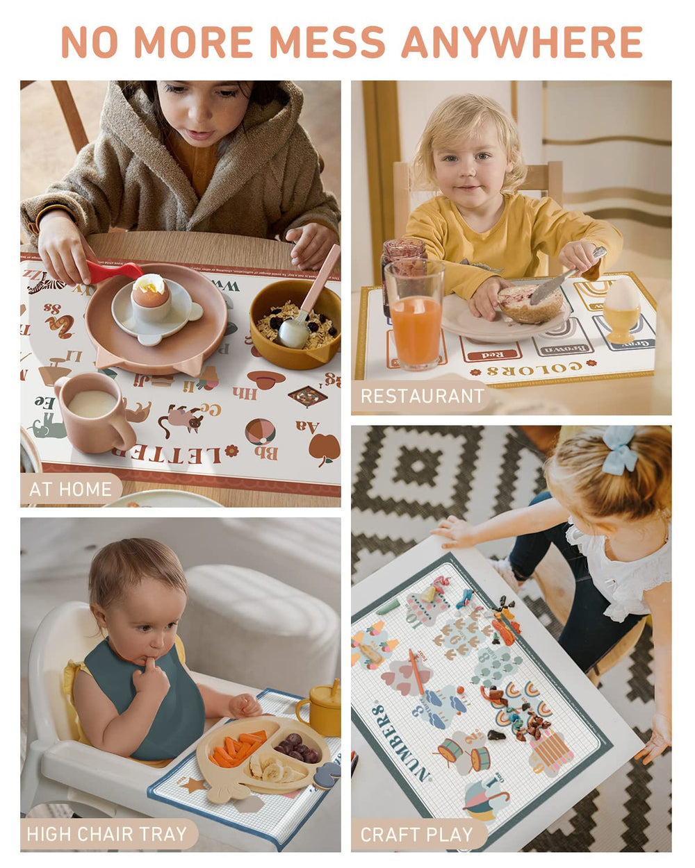 Babebay placemats are food-grade and safe.