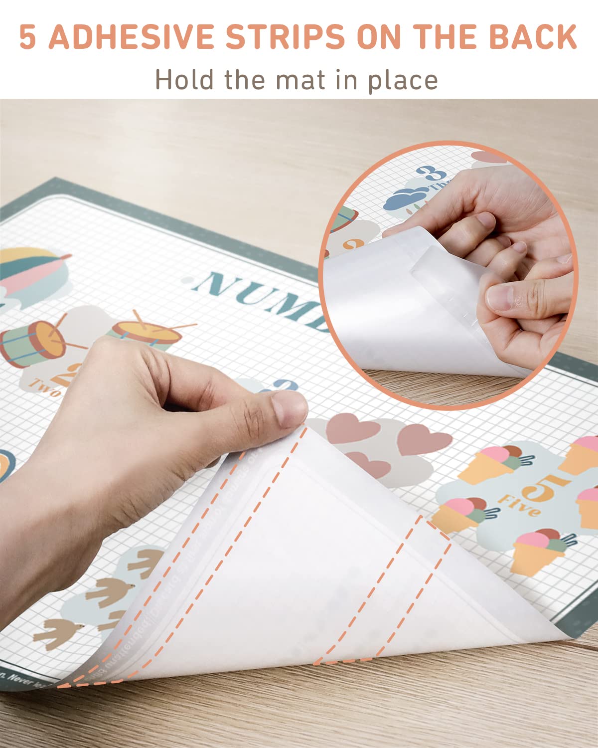 Babebay four-design placemats add visual fun.