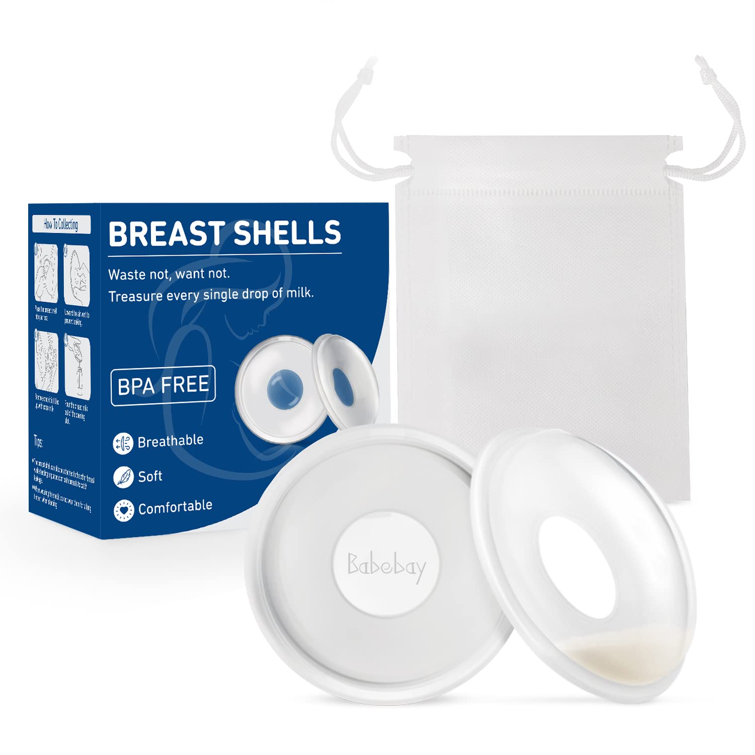 Babebay reusable silicone shells for daily use