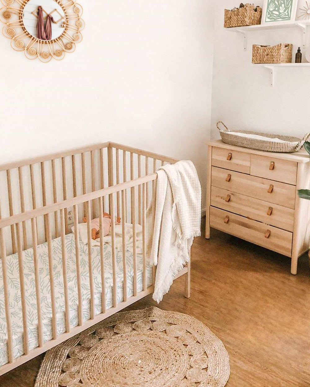 Babebay standard crib 28x52 inch fit for proper mattress compatibility.