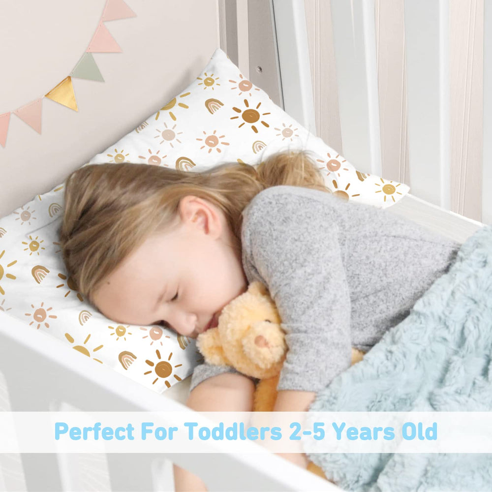 Babebay toddler pillow 13x18 back view showing soft cotton cover