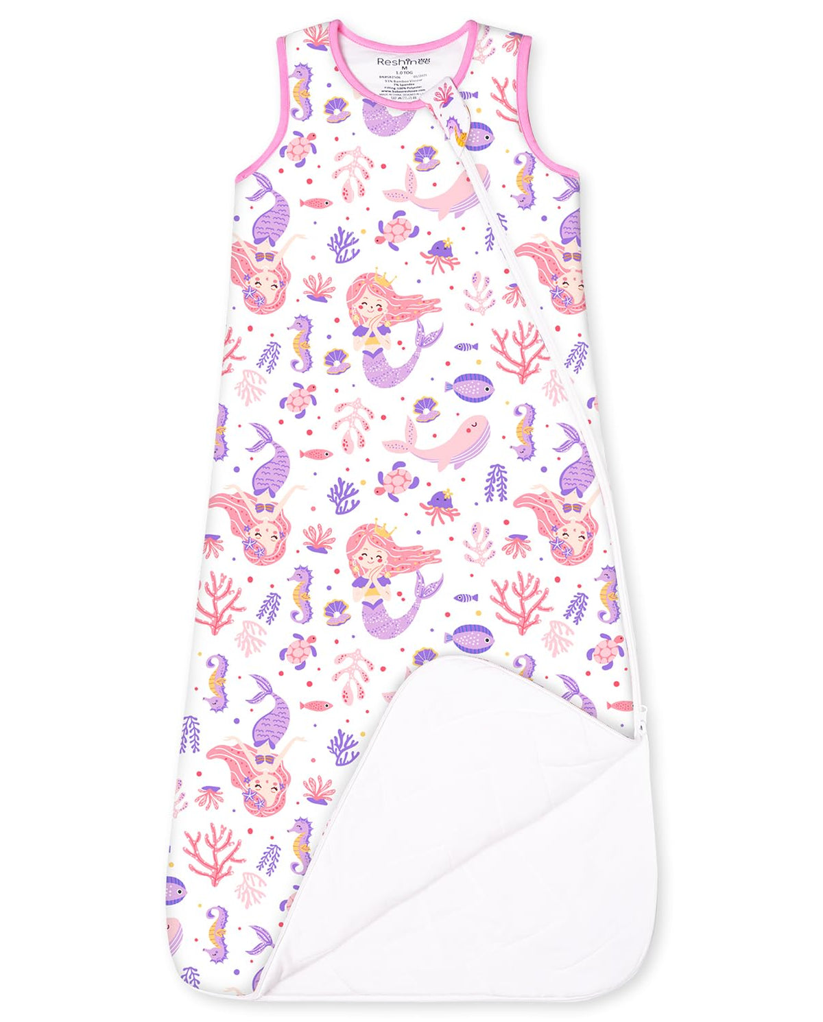 Babee Reshinee bamboo sleep sack close-up showing cloud-soft fabric for gentle baby skin