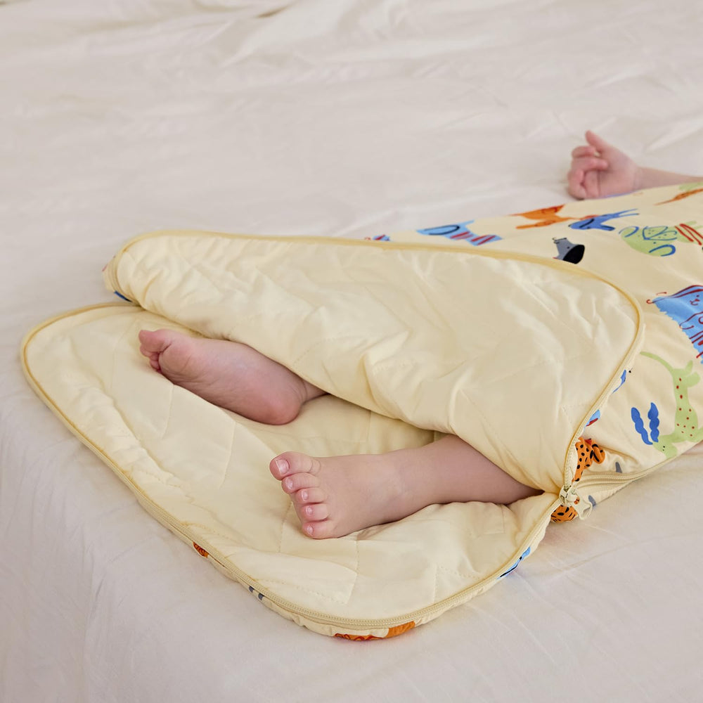 Babee Reshinee features hand-drawn prints for playful baby outfits.